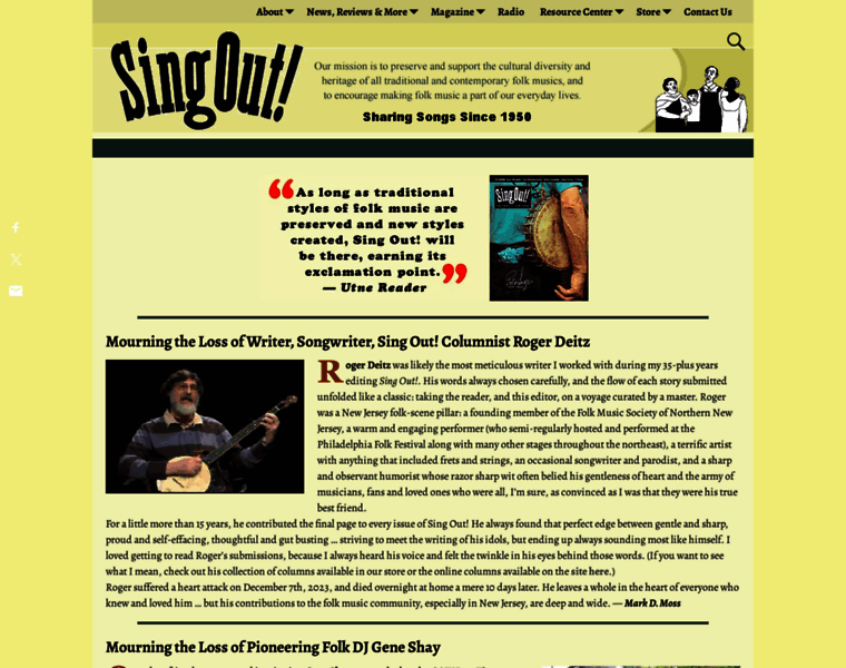 Singout.org thumbnail