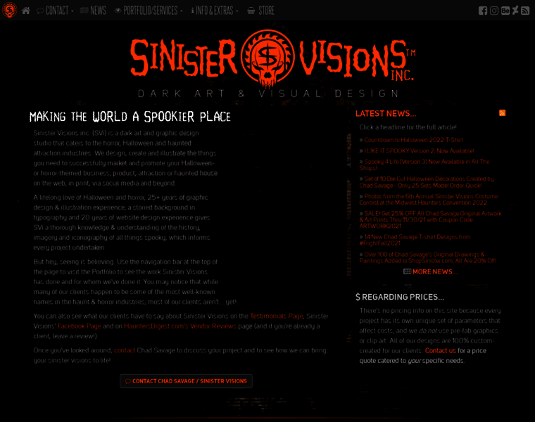 Sinistervisions.com thumbnail