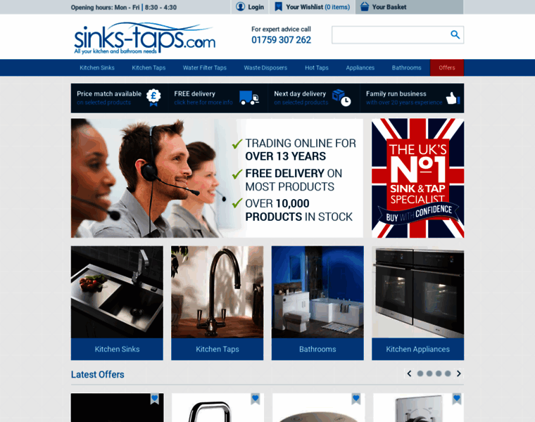 Sinks-taps.com thumbnail