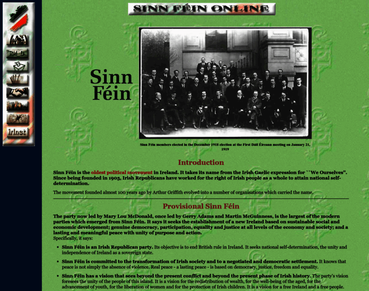 Sinnfein.org thumbnail