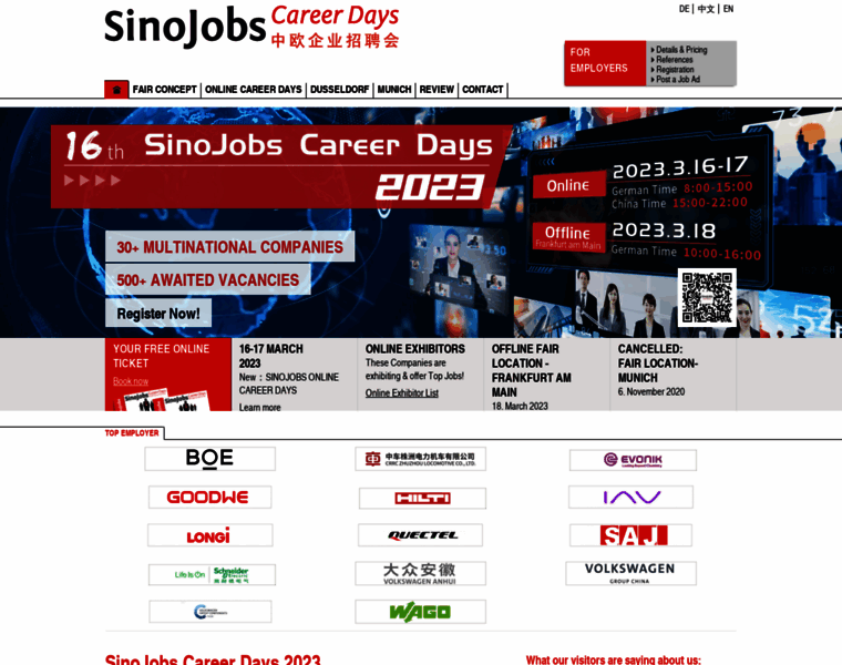 Sinojobs-careerdays.com thumbnail