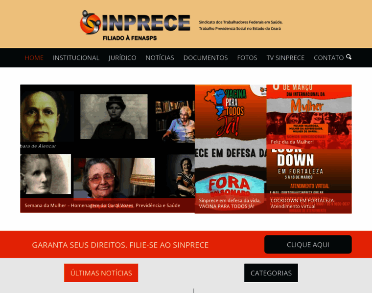 Sinprece.org.br thumbnail