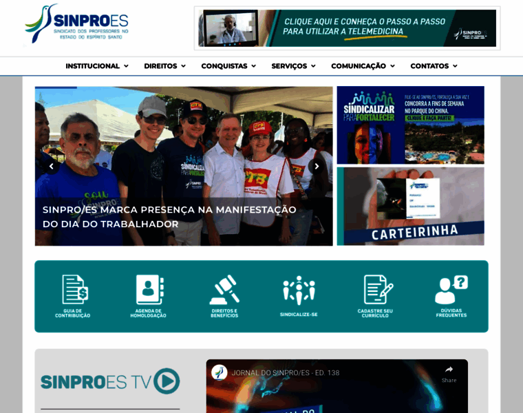 Sinpro-es.org.br thumbnail