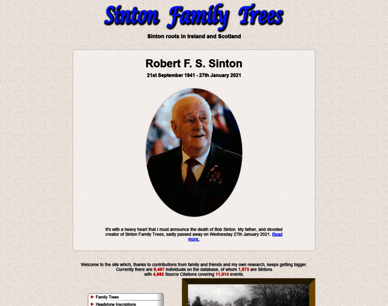 Sinton-family-trees.com thumbnail