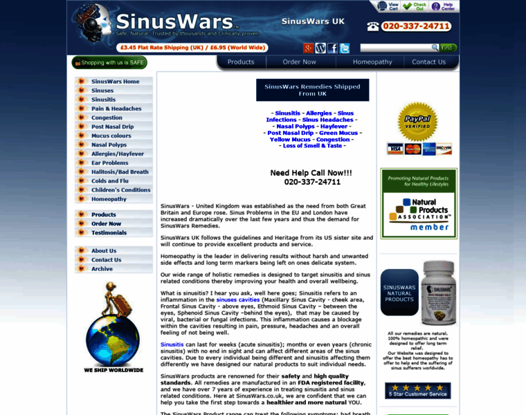 Sinuswars.co.uk thumbnail