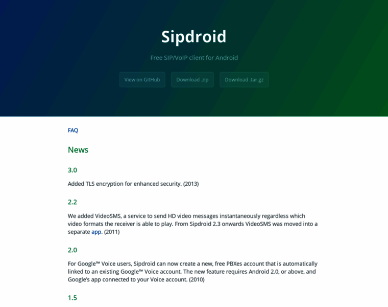 Sipdroid.org thumbnail