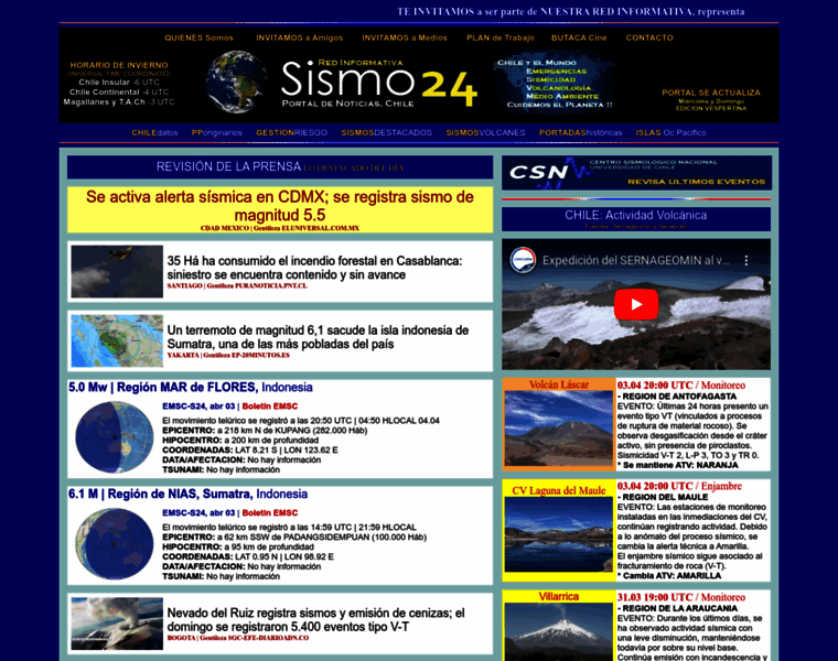 Sismo24.cl thumbnail