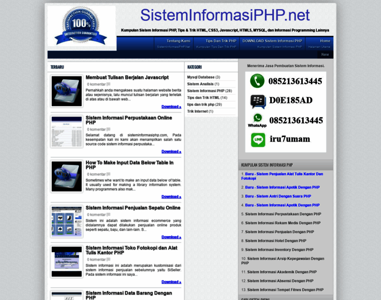 Sisteminformasiphp.net thumbnail