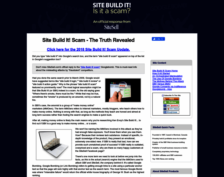 Site-build-it-scam.com thumbnail