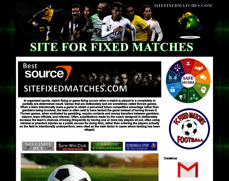 Sitefixedmatches.com thumbnail