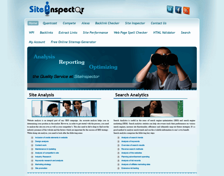 Siteinspector.com thumbnail