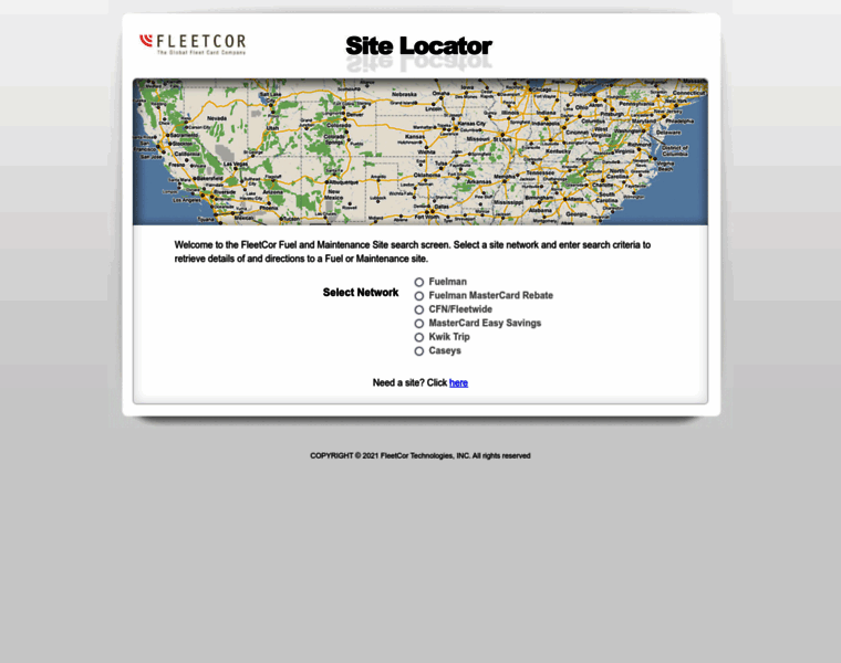 Sitelocator.fleetcor.com thumbnail