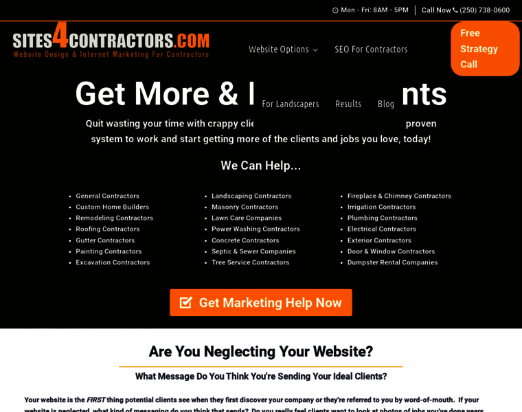 Sites4contractors.com thumbnail