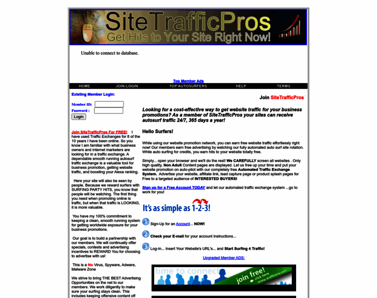 Sitetrafficpros.com thumbnail