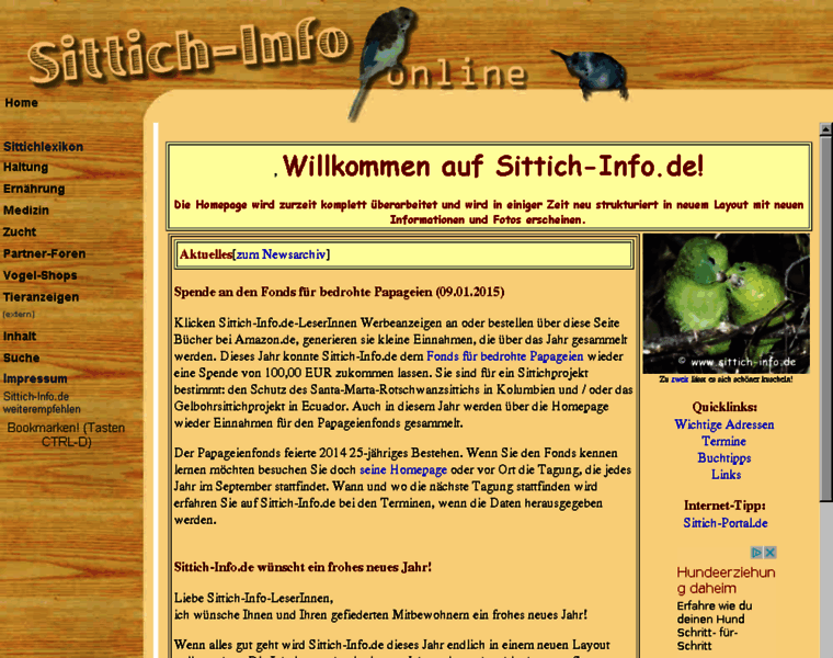 Sittich-info.de thumbnail