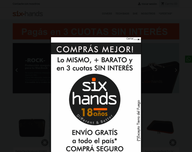 Six-hands.com thumbnail