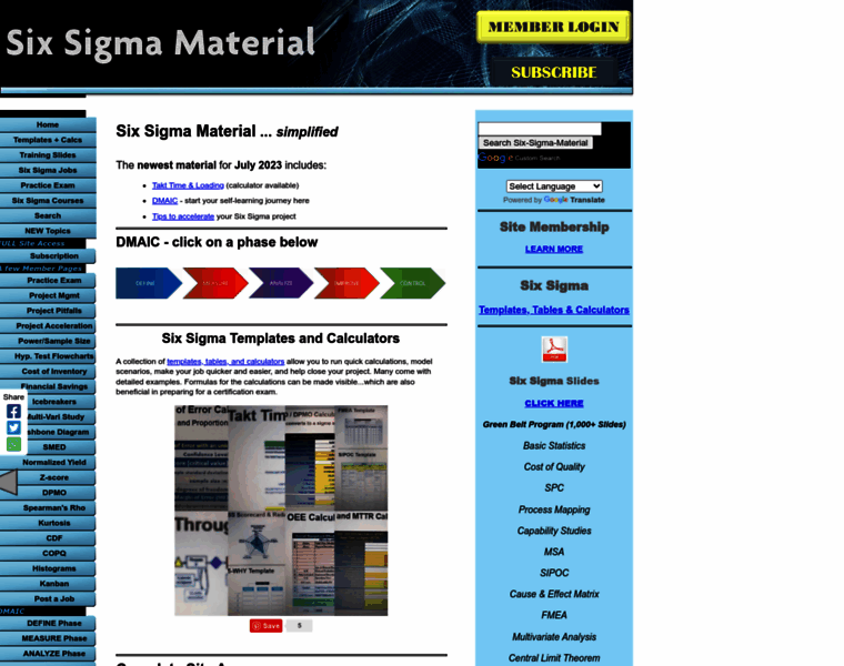 Six-sigma-material.com thumbnail