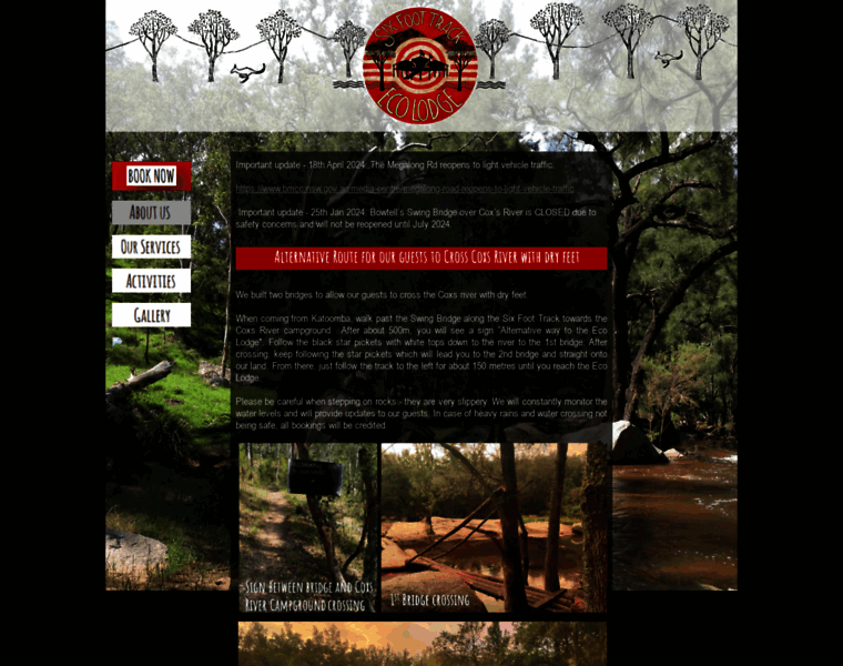 Sixfoottrackecolodge.com thumbnail Sixfoottrackecolodge.com thumbnail