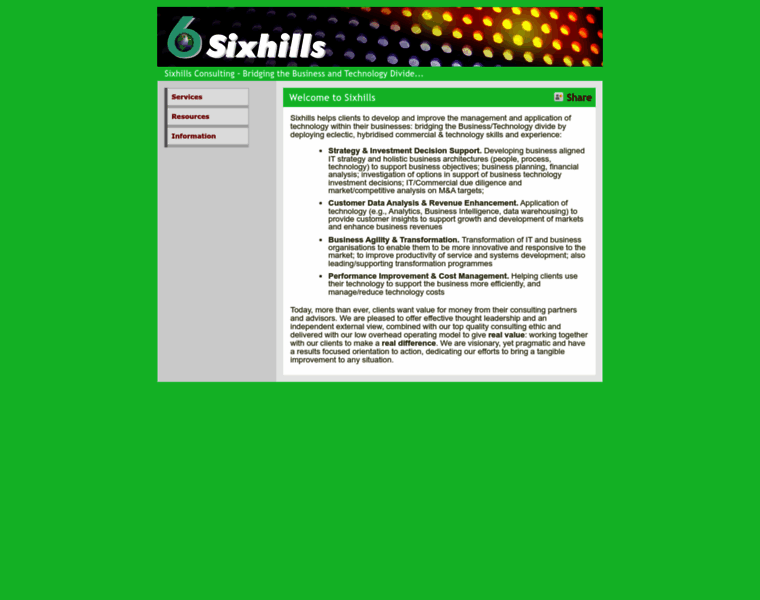 Sixhills-consulting.com thumbnail