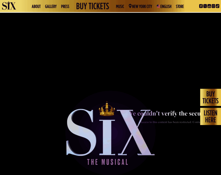 Sixonbroadway.com thumbnail