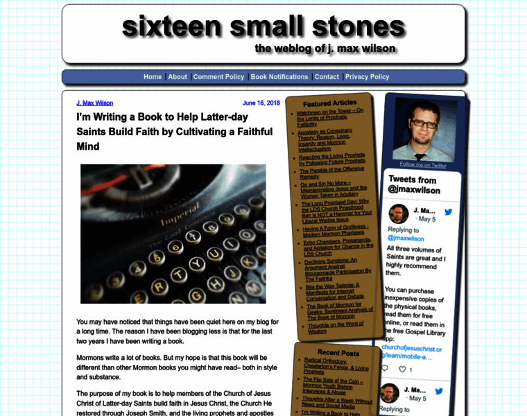 Sixteensmallstones.org thumbnail