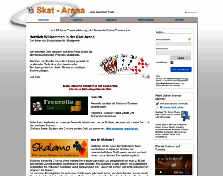 Skat-arena.de thumbnail