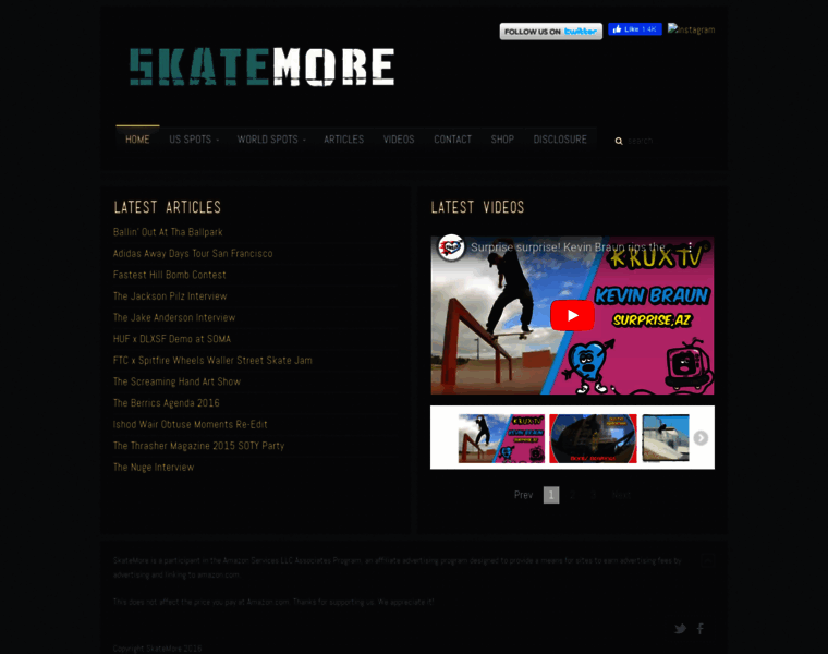 Skatemorespots.com thumbnail