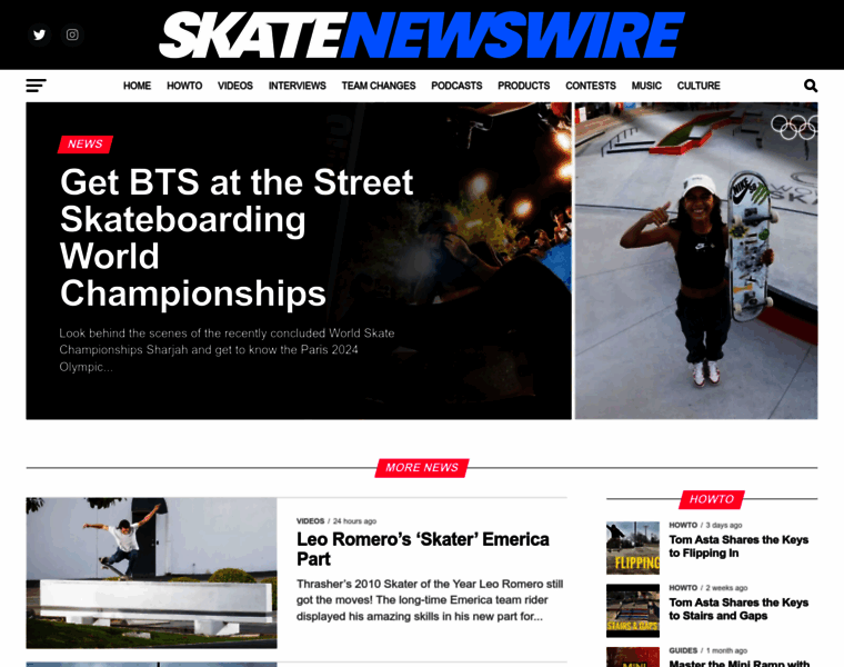 Skatenewswire.com thumbnail