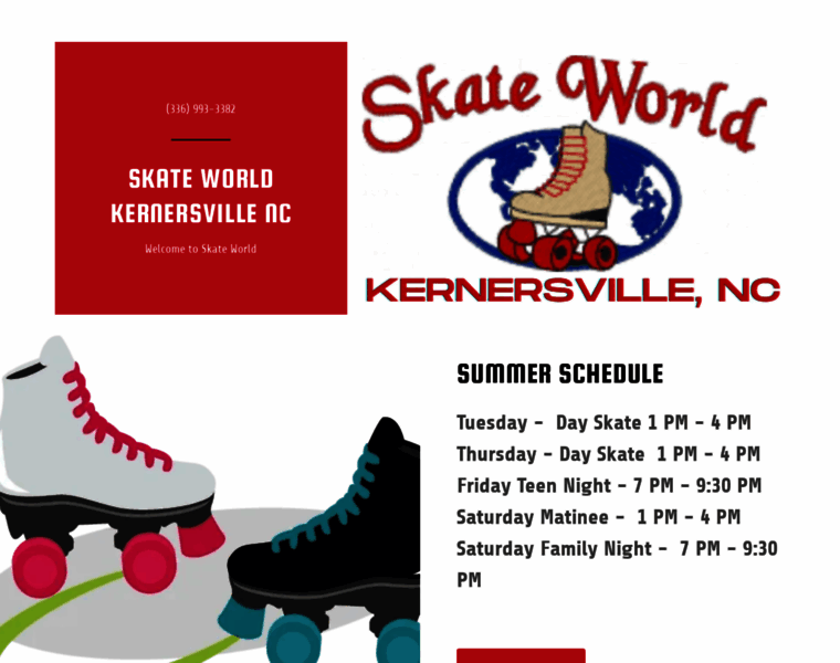 Skateworldkernersville.com thumbnail
