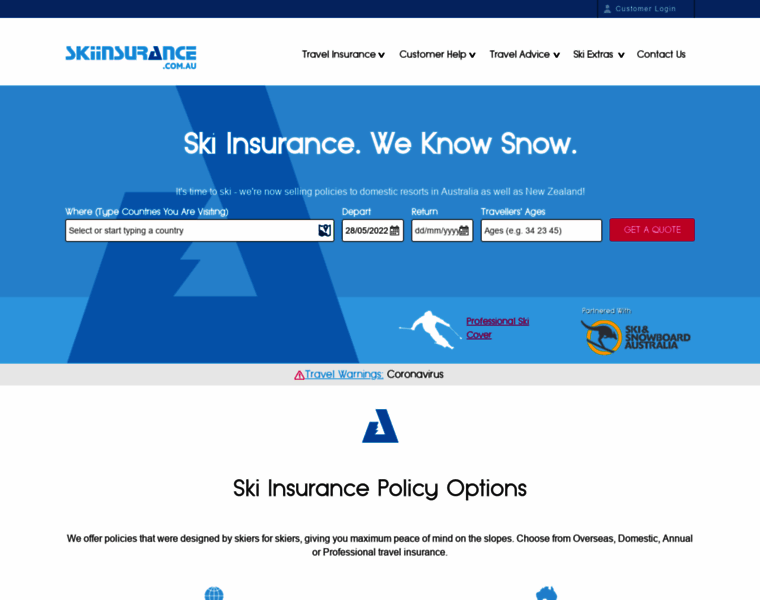 Ski-insurance.com.au thumbnail