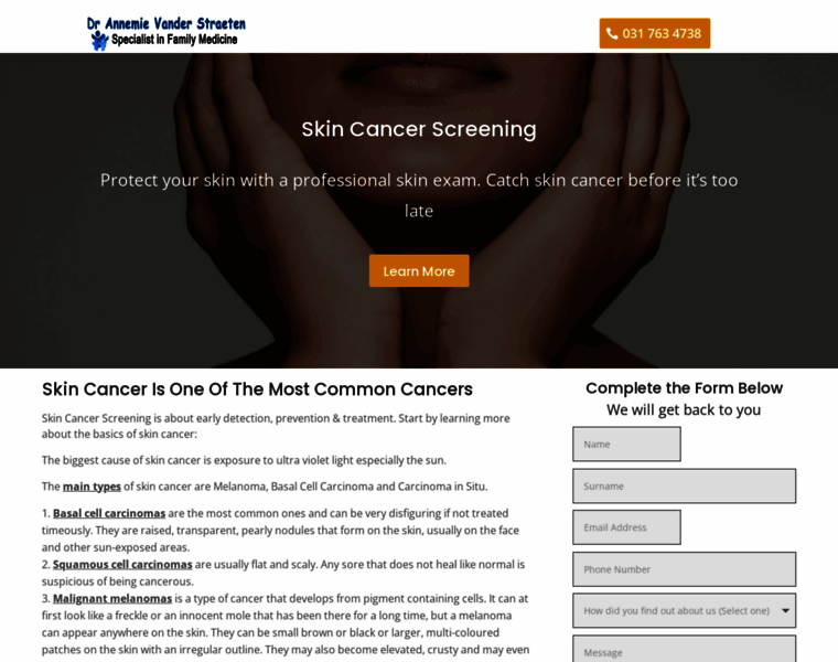 Skincancerdoctor.co.za thumbnail