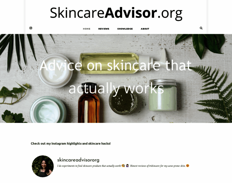 Skincareadvisor.org thumbnail