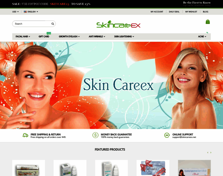Skincareex.com thumbnail