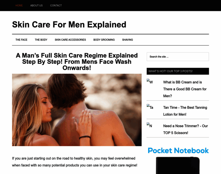 Skincareformenexplained.com thumbnail