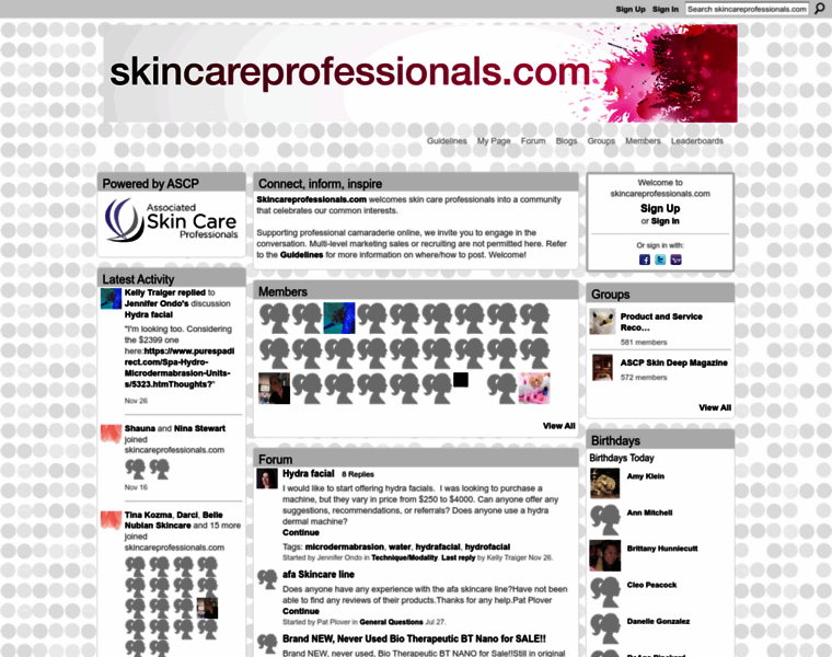 Skincareprofessionals.com thumbnail