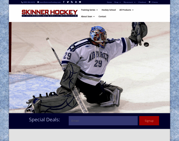 Skinnerhockey.com thumbnail