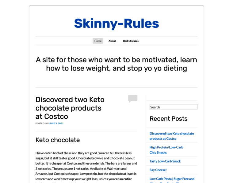 Skinny-rules.com thumbnail