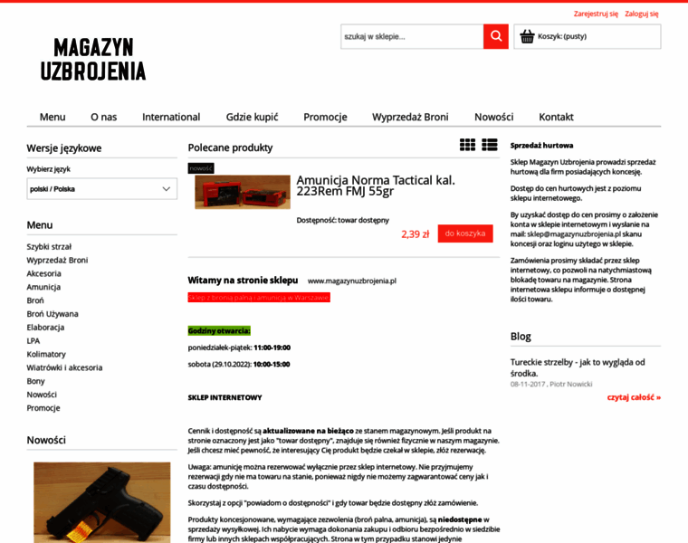 Sklep.magazynuzbrojenia.pl thumbnail