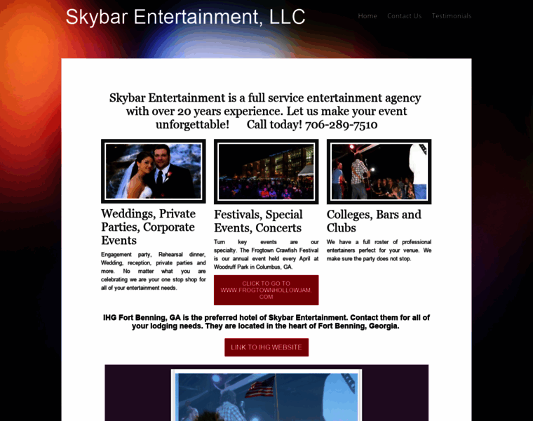 Skybarentertainment.com thumbnail