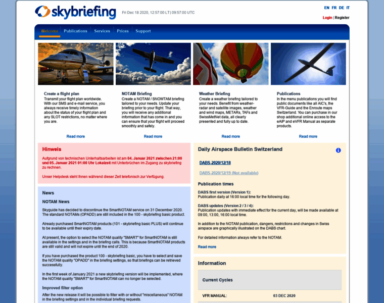 Skybriefing.com thumbnail