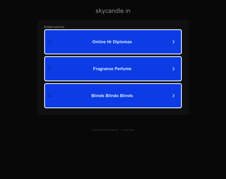 Skycandle.in thumbnail