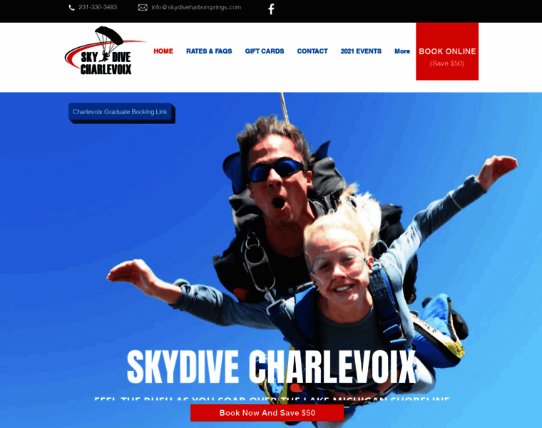 Skydiveharborsprings.com thumbnail