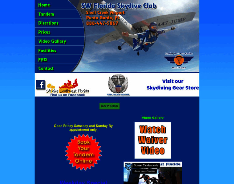 Skydiveswflorida.com thumbnail