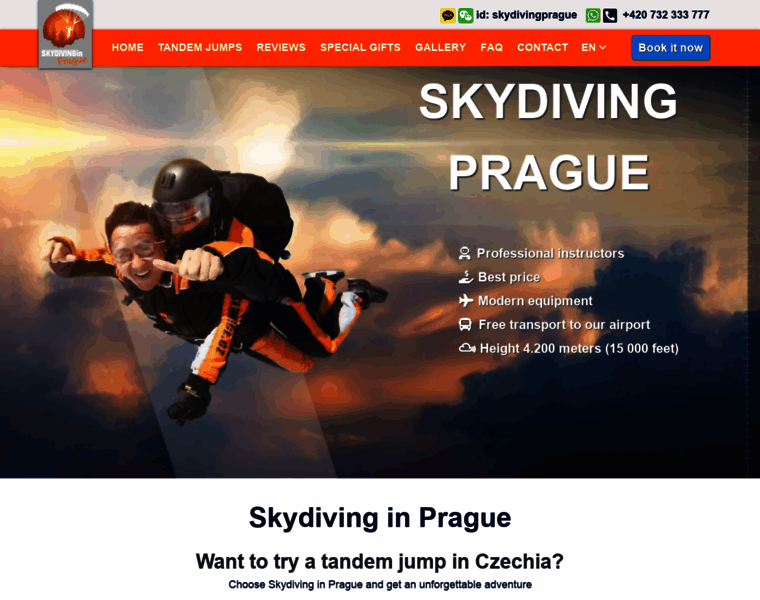Skydiving-prague.com thumbnail