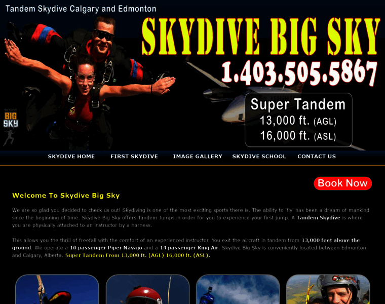 Skydivingcalgary.ca thumbnail