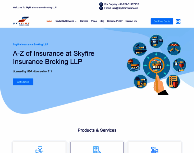 Skyfireinsurance.in thumbnail