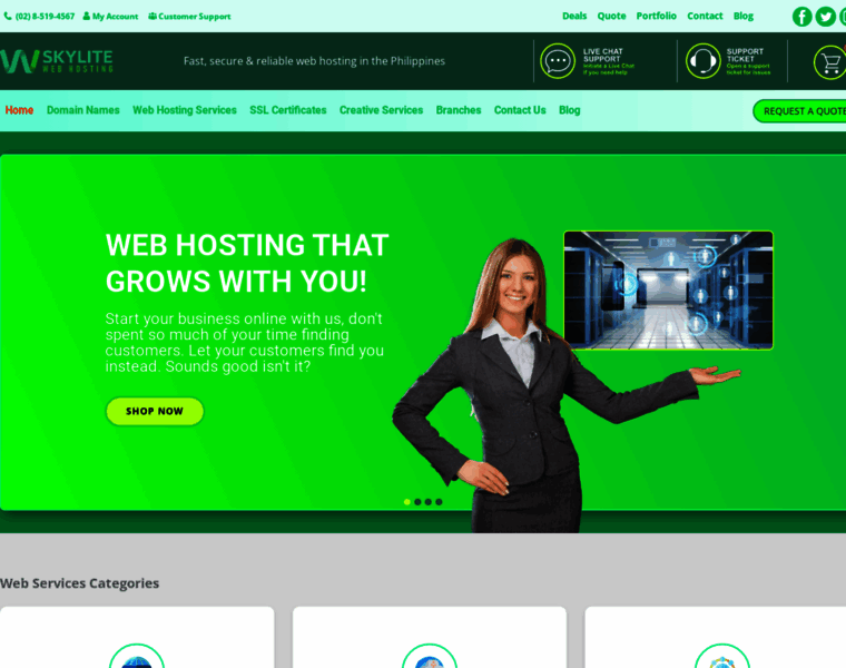 Skylitehosting.com thumbnail