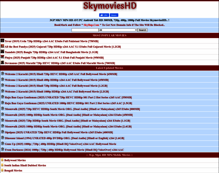 Skymovieshd.social thumbnail
