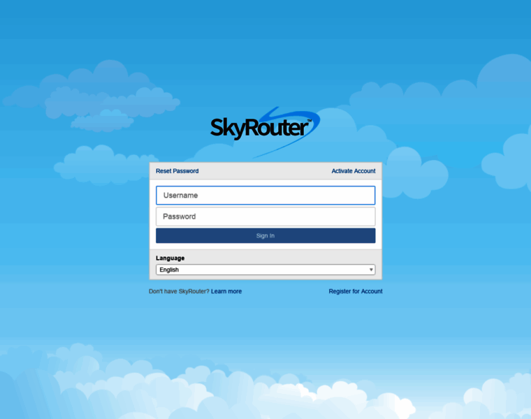 Skyrouter.com thumbnail