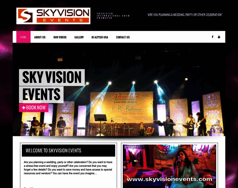 Skyvisionevents.com thumbnail